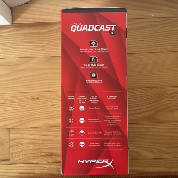 NWT Unopened HyperX Quadcast streaming Mic - Picture 2 of 3